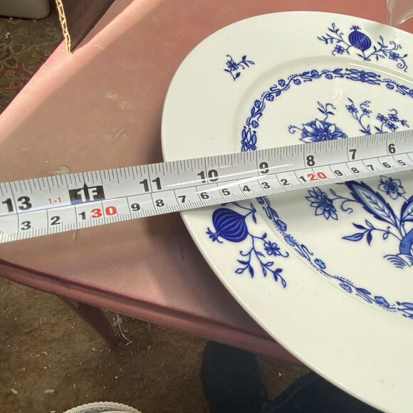 Christina Porcelain Dresden Classic Blue Rose 10" PLATE Seltmann Weiden Bavaria - Picture 11 of 11